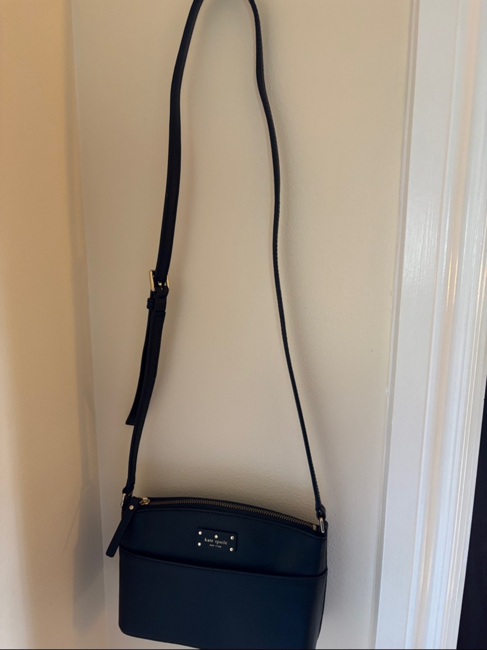 kate spade Black Crossbody Bag with Gold Hardware